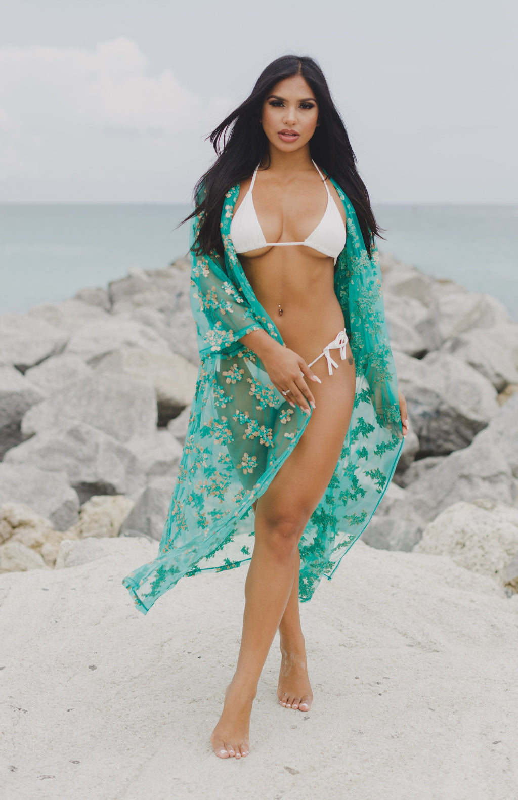 Turquoise Cover-Up Dress