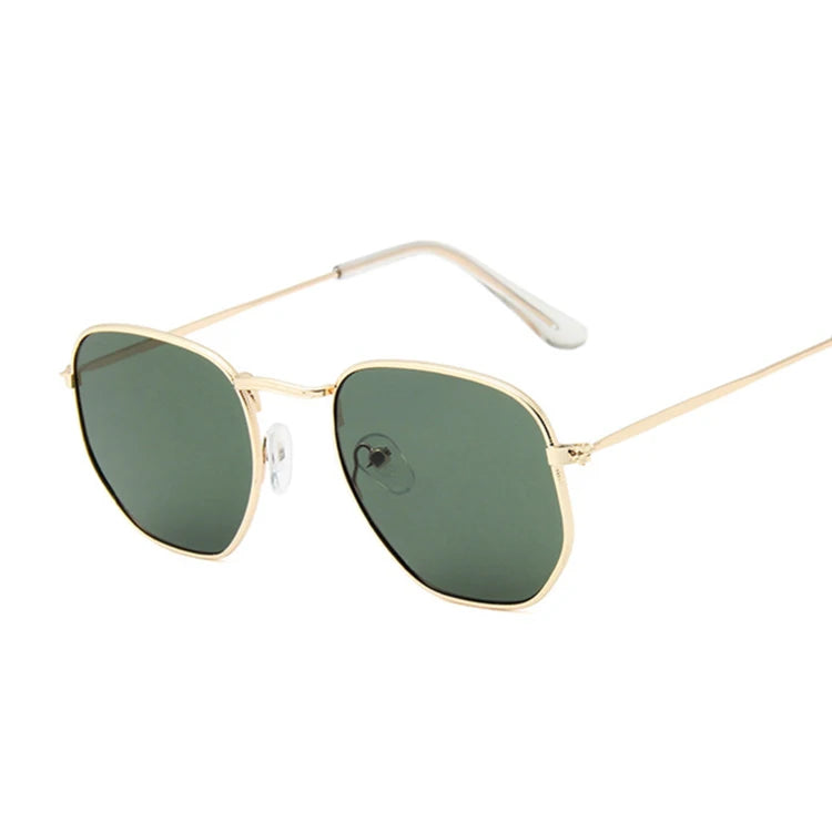 Hexagon Black Sunglasses