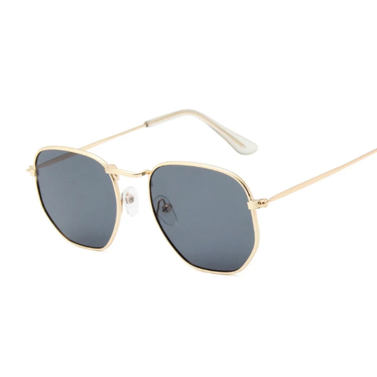 Hexagon Black Sunglasses