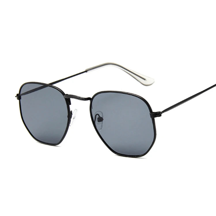 Hexagon Black Sunglasses