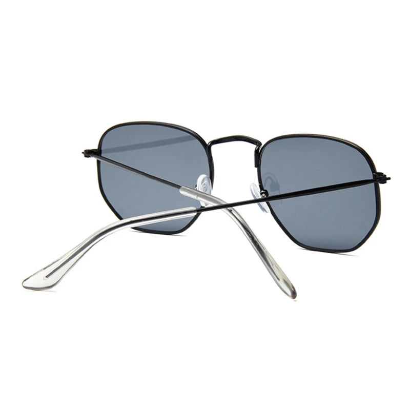 Hexagon Black Sunglasses