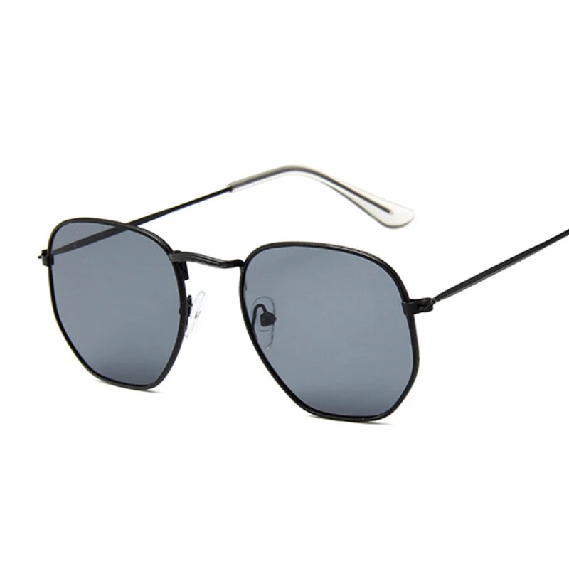 Hexagon Black Sunglasses