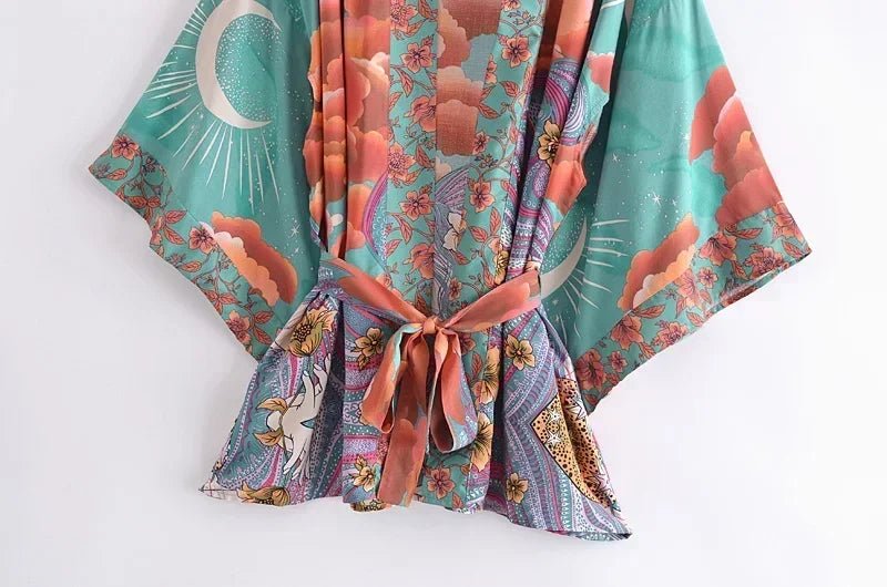 Bohemian Kimono Dress